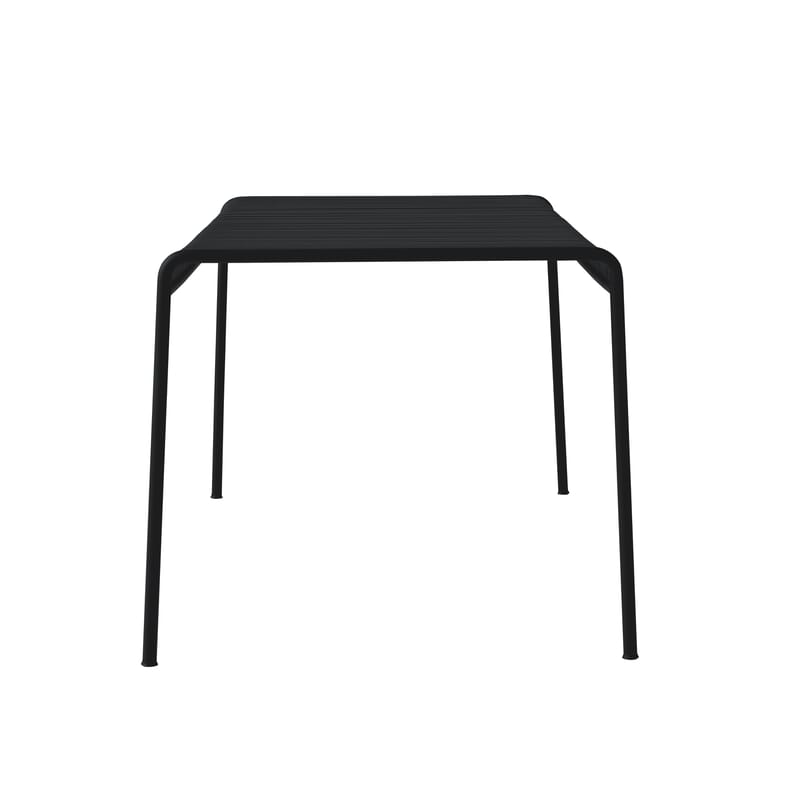 Jardin - Tables de jardin - Table carrée Palissade métal gris noir / 82,5 x 90 - Bouroullec, 2016 - Hay - Anthracite - Acier électro-galvanisé, Peinture époxy