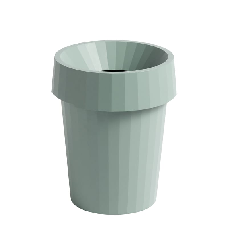 Decoration - Office - Shade Wastepaper basket plastic material green / Ø 30 x H 37 cm - Hay - Light green - Recyclable polypropylene