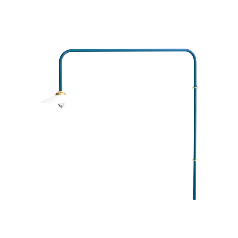 Luminaire - Appliques - Applique avec prise Hanging Lamp n°5 métal bleu / H 100 x L 90 cm - valerie objects - Bleu - Acier, Verre