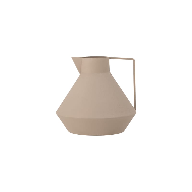 Décoration - Vases - Arrosoir Venny métal beige / Vase  / Ø 23 x H 22 cm - Bloomingville - Beige - Aluminium