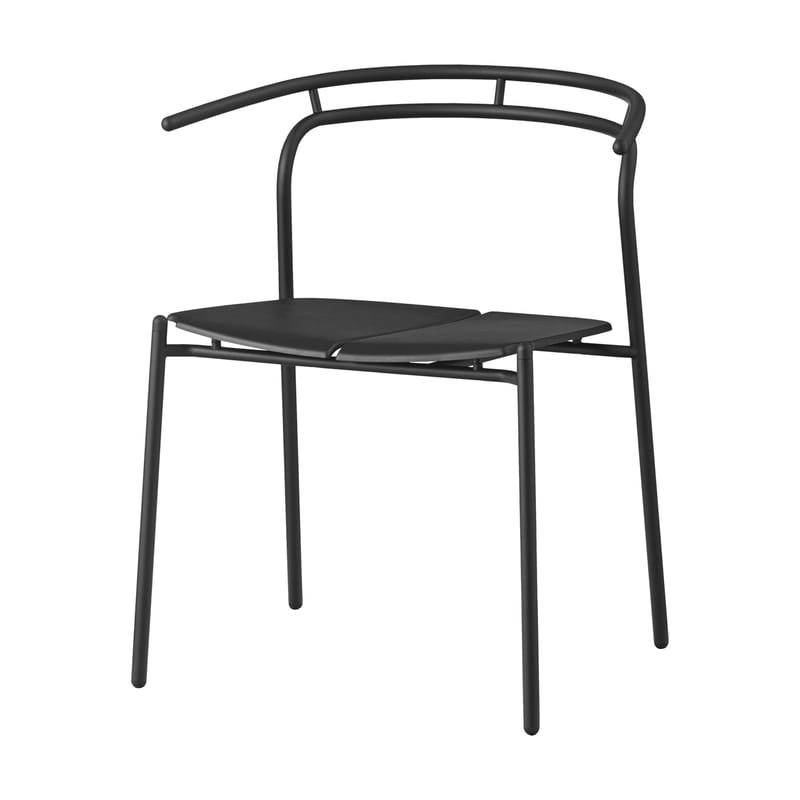 Mobilier - Chaises, fauteuils de salle à manger - Fauteuil Novo métal noir - AYTM - Noir - Acier revêtement poudre, Aluminium revêtement poudre