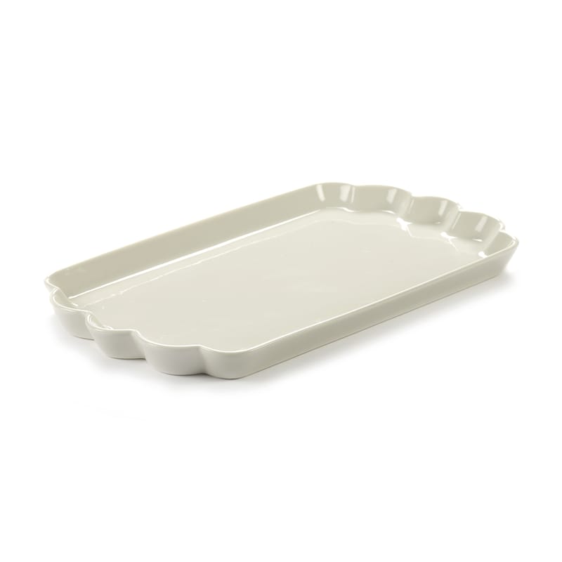 Tavola - Piatti  - Piatto Désirée Large ceramica bianco / 29,5 x 17 cm - Serax - Grande / bianco - Porcellana