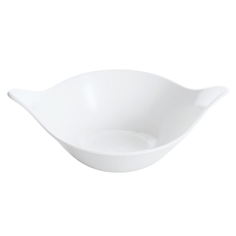 Tableware - Bowls - Leaf Salad bowl plastic material white 600 ml - Koziol - 600 ml - White - Plastic