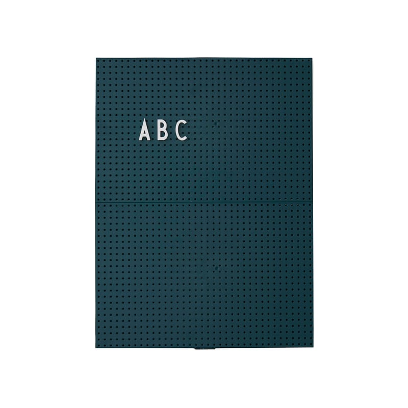 Décoration - Accessoires bureau - Tableau mémo A4 plastique vert / L 21 x H 30 cm - Design Letters - Vert foncé - ABS