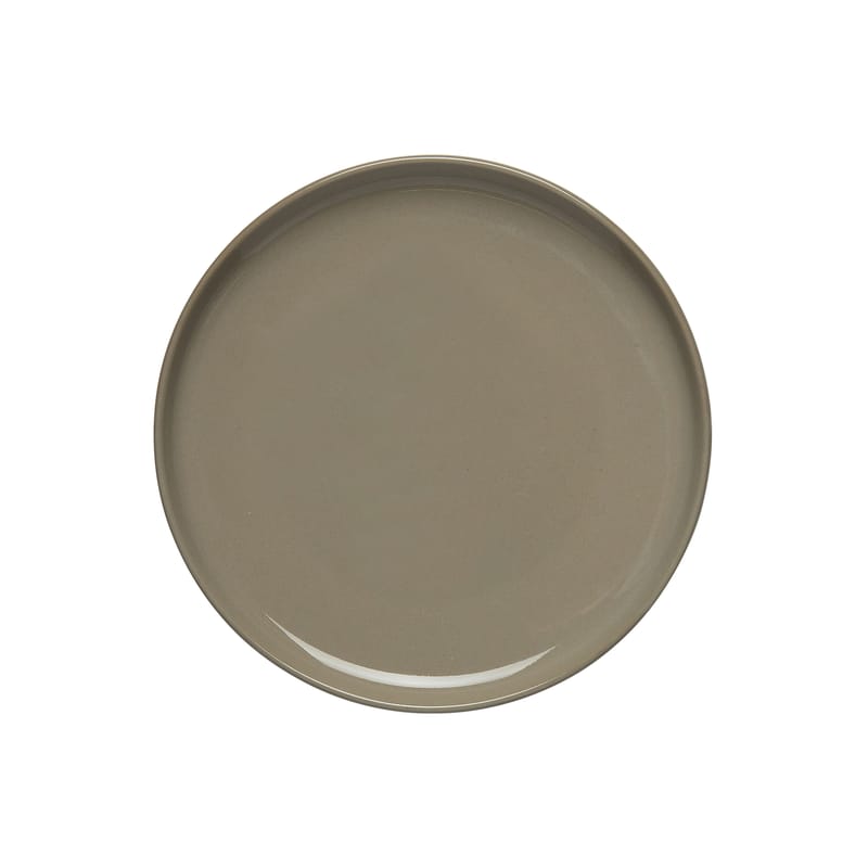 Table et cuisine - Assiettes - Assiette à mignardises Oiva céramique beige / Ø 13,5 cm - Marimekko - Oiva / Beige Terre - Grès