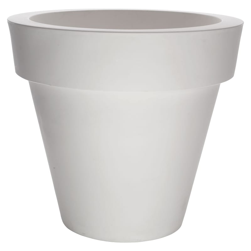 Outdoor - Töpfe und Pflanzen - Blumentopf Vas-One plastikmaterial weiß - Serralunga - Weiß - Polyäthylen