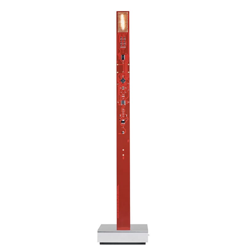 Luminaire - Lampes de table - Lampe de table My New Flame plastique rouge / Bougie LED - 40 cm / Version USB - Ingo Maurer - Rouge - Matière plastique, Métal