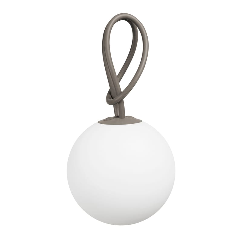 Décoration - Pour les enfants - Lampe extérieur sans fil rechargeable Bolleke LED plastique beige - Fatboy - Taupe - Polyéthylène, Silicone