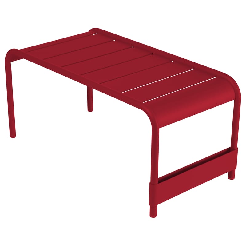 Life Style - Tavolino Luxembourg metallo rosso - Fermob - Peperoncino - Alluminio laccato