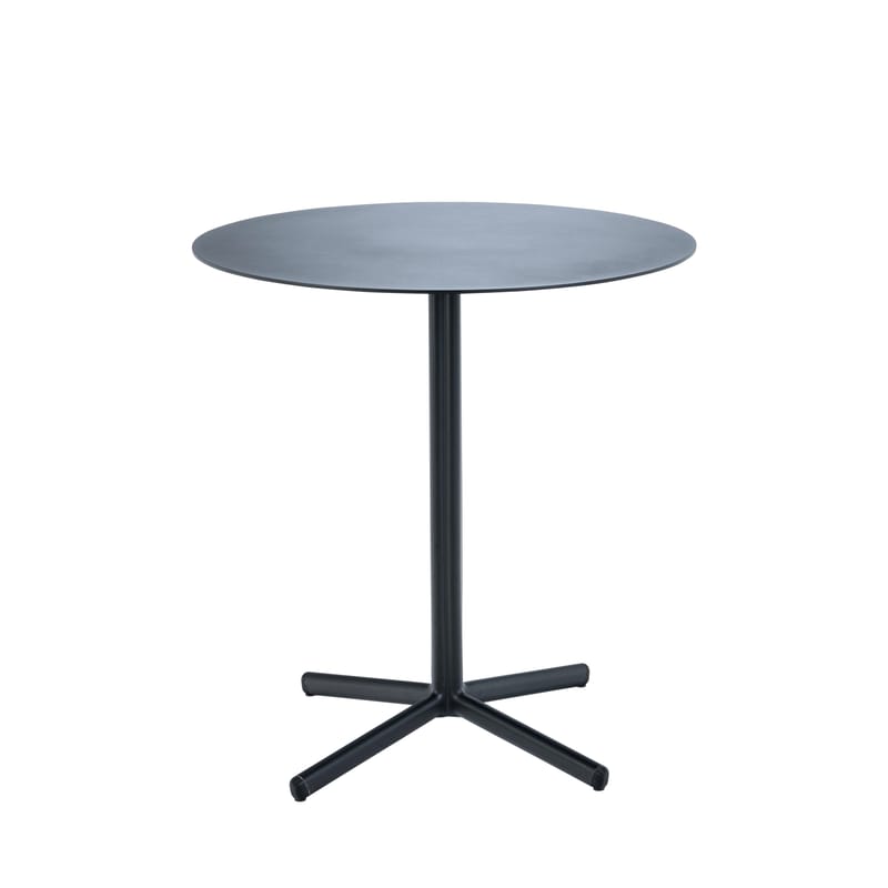 Outdoor - Garden Tables - Flor Round table metal black / Metal - Ø 60 cm - Houe - Black - Lacquered aluminium