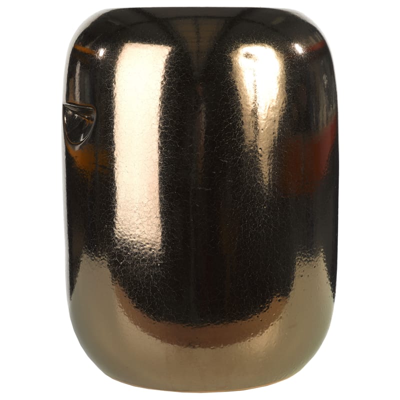 Mobilier - Tabourets bas - Tabouret Pill céramique cuivre métal / Céramique - H 44 cm - Pols Potten - Cuivre - Céramique vitrifiée