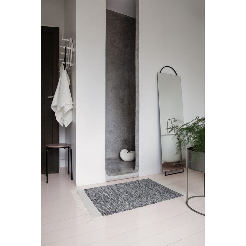 Tall wall store mirror with lights