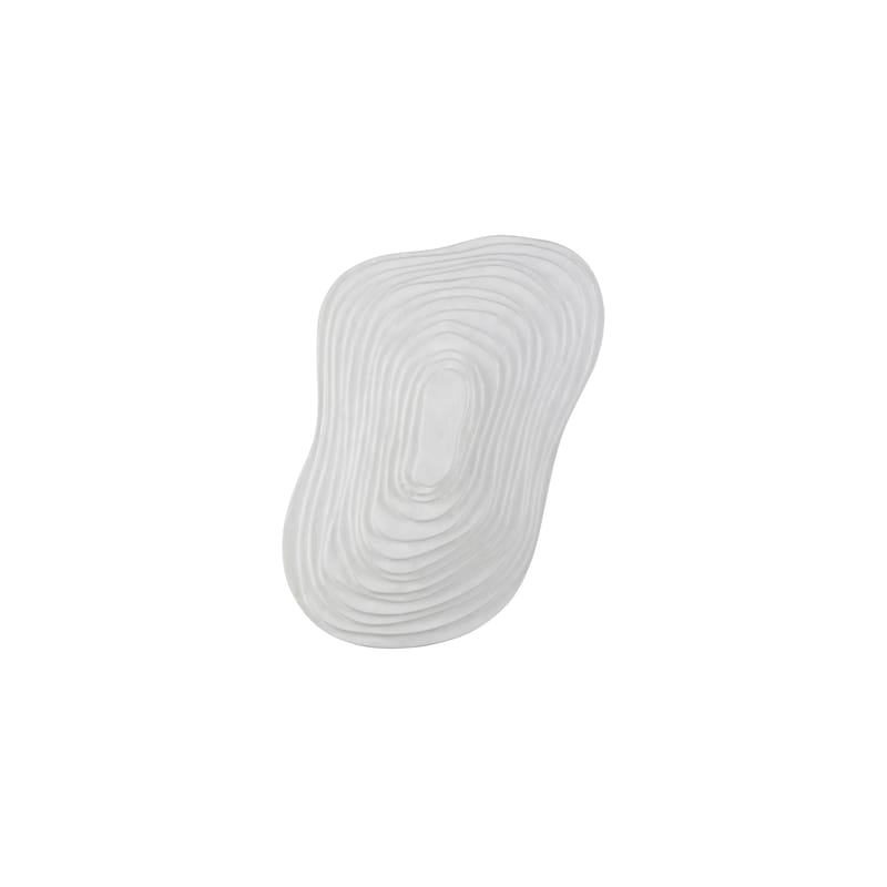 Luminaire - Appliques - Applique Nebulis Small tissu blanc / 58 x 42 cm - Soie intissée - Forestier - 58 x 42 cm / Blanc - Soie intissée