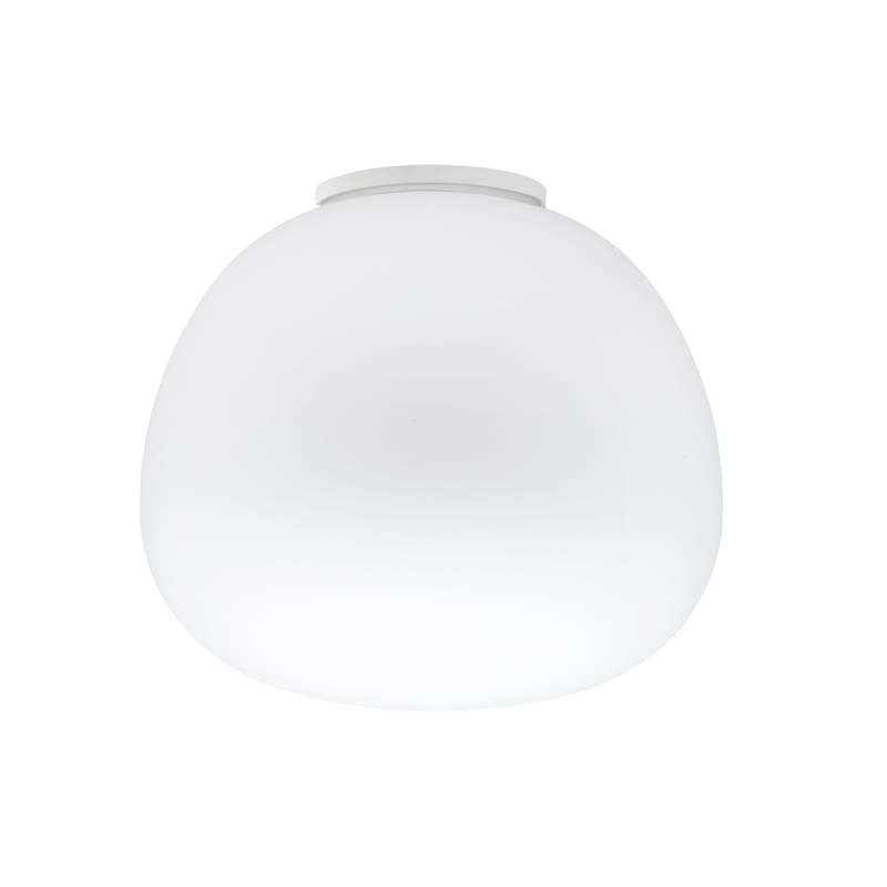 Illuminazione - Plafoniere - Plafoniera Mochi vetro bianco Ø 45 cm - Fabbian - Bianco - Ø 45 cm - Vetro
