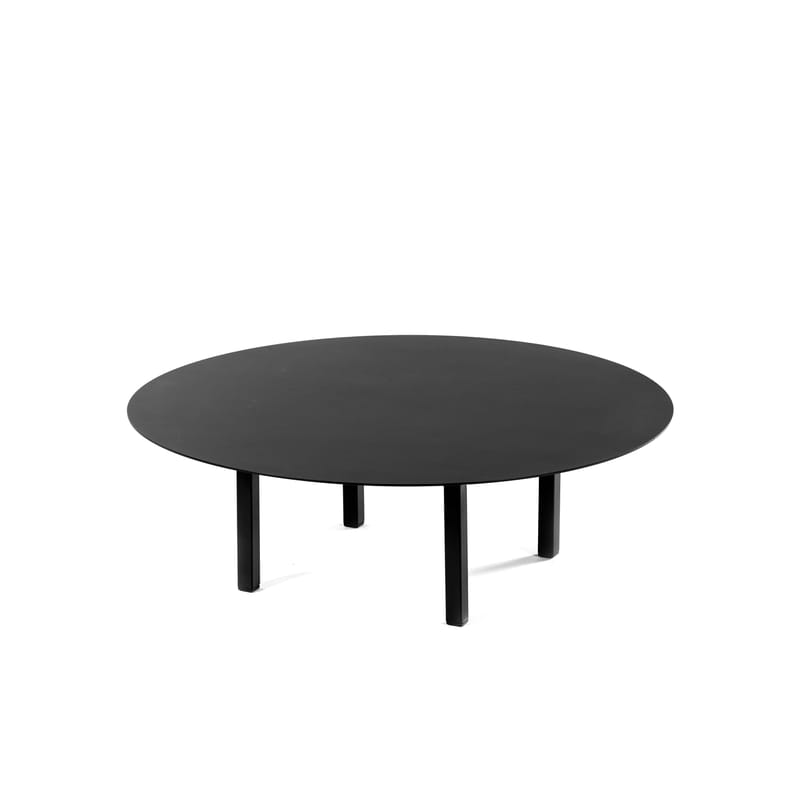 Mobilier - Tables basses - Table basse 02 Medium métal noir / Ø 78 x H 25 cm - Serax - Ø 78 x H 25 cm - Acier laqué