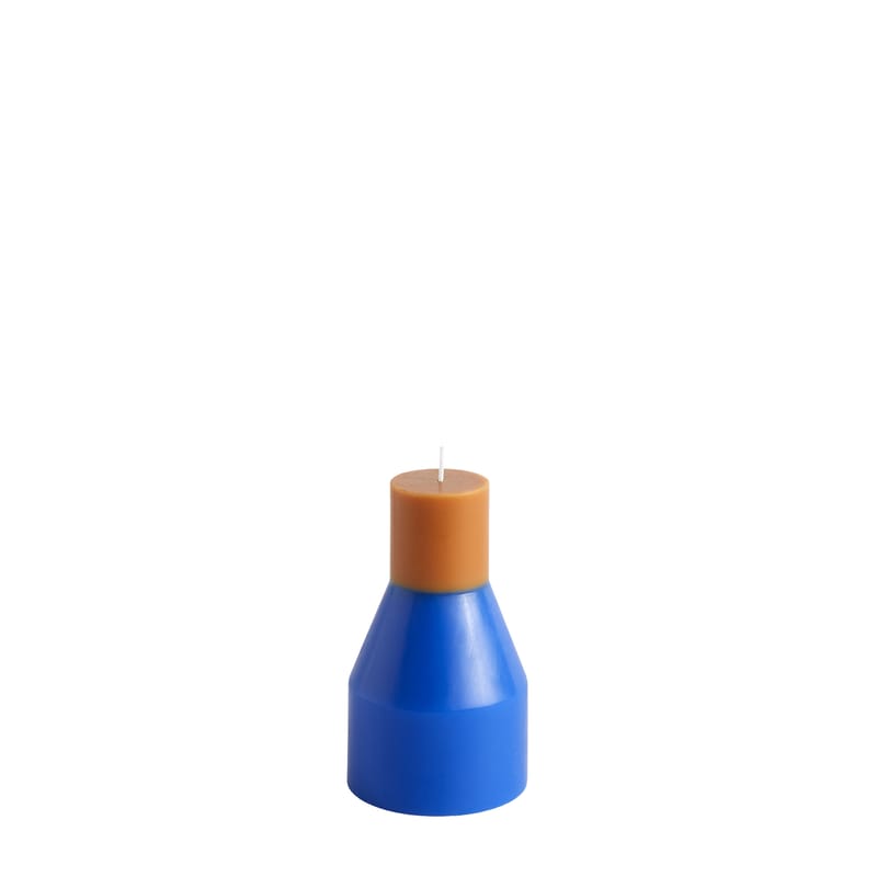 Dekoration - Kerzen, Kerzenleuchter und Windlichter - Kerze Pillar Small wachs blau / Ø 9 x H 15 cm - Hay - Electric Blue - Wachs