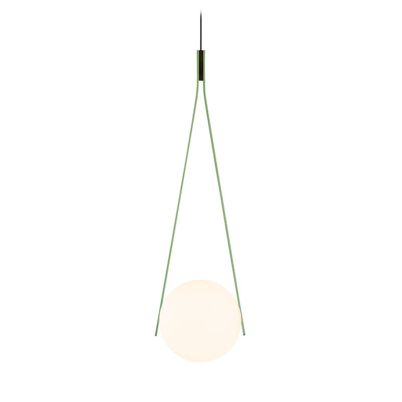 Luminaire - Suspensions - Suspension NomNom Light métal verre vert / LED - Ø 22 cm - Moooi - Vert Wasabi - Aluminium, Verre