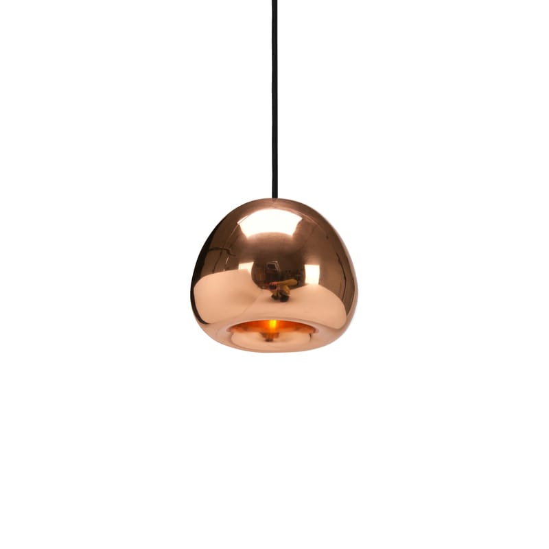 Luminaire - Suspensions - Suspension Void Mini LED cuivre métal / Ø 15,5 cm x H 12 cm - Tom Dixon - Cuivre - Cuivre