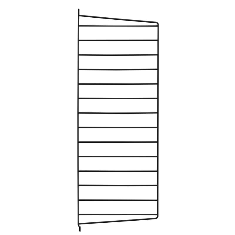 Möbel - Regale und Bücherregale - Wandhalterung String® system metall schwarz / zur Wandbefestigung - String Furniture - Schwarz - lackierter Stahl