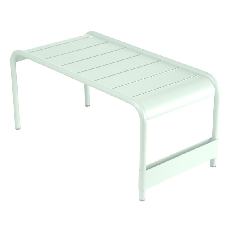 Mobilier - Tables basses - Banc Luxembourg métal vert / Table basse - 86 x 43 x H 40 cm - Fermob - Menthe glaciale - Aluminium laqué