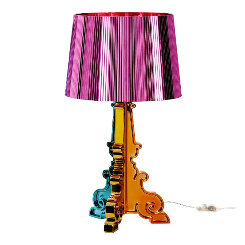 Luminaire - Lampes de table - Lampe de table Bourgie plastique rose / H 68 à 78 cm - Ferruccio Laviani, 2004 - Kartell - Fuchsia - ABS