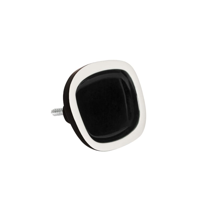Mobilier - Portemanteaux, patères & portants - Patère Sicilia Small céramique noir / L 8 cm - Maison Sarah Lavoine - Radis noir - Céramique
