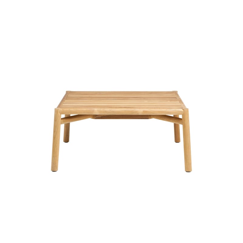 Mobilier - Tables basses - Table basse Kilt bois naturel / 65 x 65 cm - Teck naturel - Ethimo - Teck naturel - Teck certifié FSC