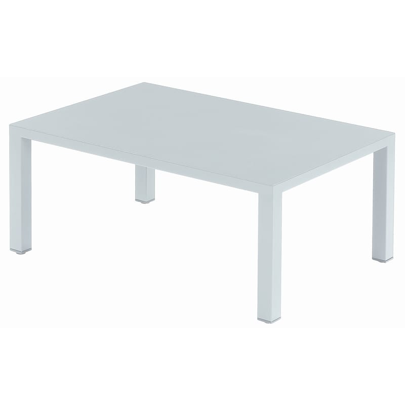 Mobilier - Tables basses - Table basse Round métal blanc / 70 x 100 cm - Emu - Blanc - Acier
