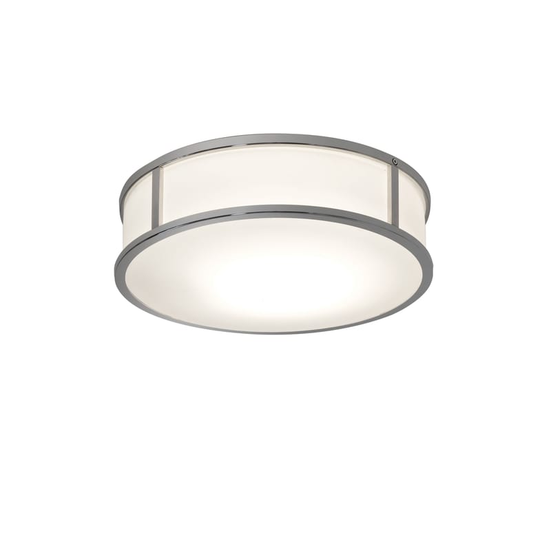 Luminaire - Appliques - Applique Mashiko Round LED verre métal / Ø 30 cm - Astro Lighting - Chromé - Acier inoxydable, Verre