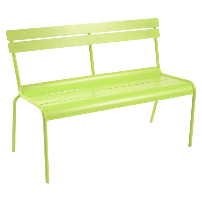 Life Style - Bank mit Rückenlehne Luxembourg metall grün 2- bis 3-Sitzer - Fermob - Eisenkraut - lackiertes Aluminium