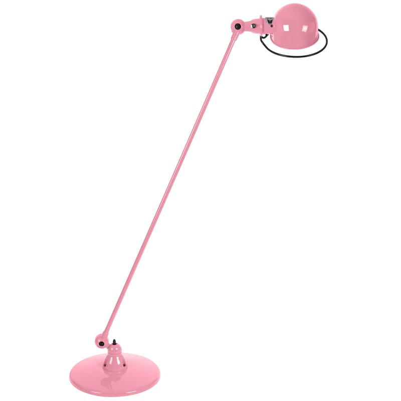 Luminaire - Lampadaires - Liseuse Loft métal rose / 1 bras articulé - H 120 cm - Jieldé - Rose brillant - Acier inoxydable
