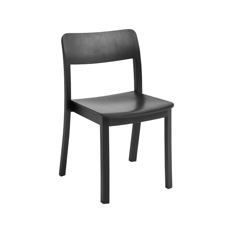 Mobilier - Chaises, fauteuils de salle à manger - Chaise Pastis bois noir - Hay - Noir - Frêne laqué