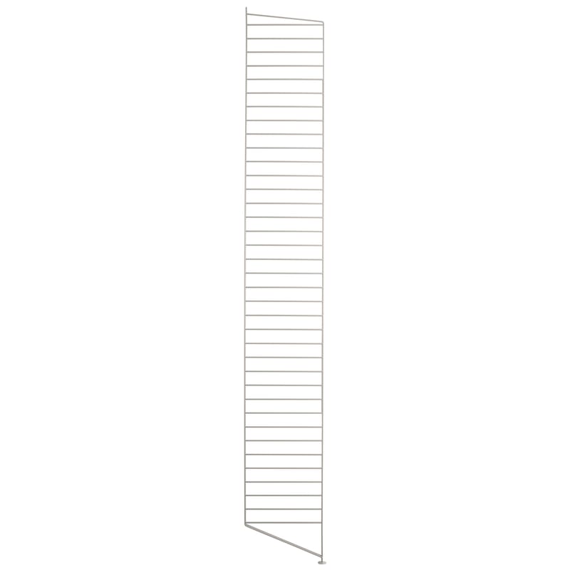 Möbel - Regale und Bücherregale - Seitenelement String® System metall beige / H 200 x T 30 cm - pro Stück - String Furniture - Beige - lackierter Stahl