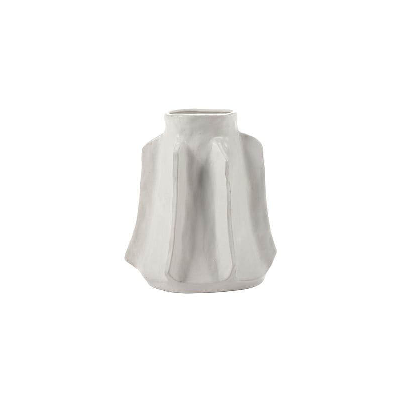 Décoration - Vases - Vase Billy 1 céramique blanc / Ø 23 x H 27 cm - Serax - Ø 23 x H 27 cm / Blanc - Grès