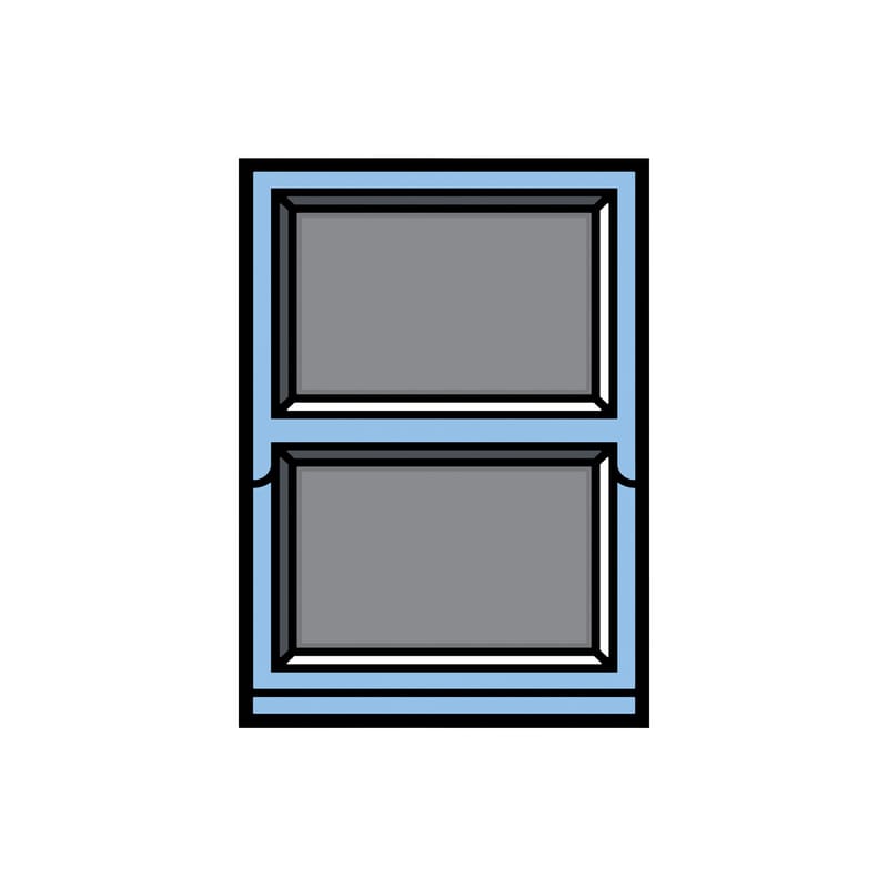 Décoration - Stickers, papiers peints & posters - Affiche Window 03 papier multicolore / By Richard Wood - 50 x 70 cm - The Wrong Shop - n° 3 / Bleu - Papier premium
