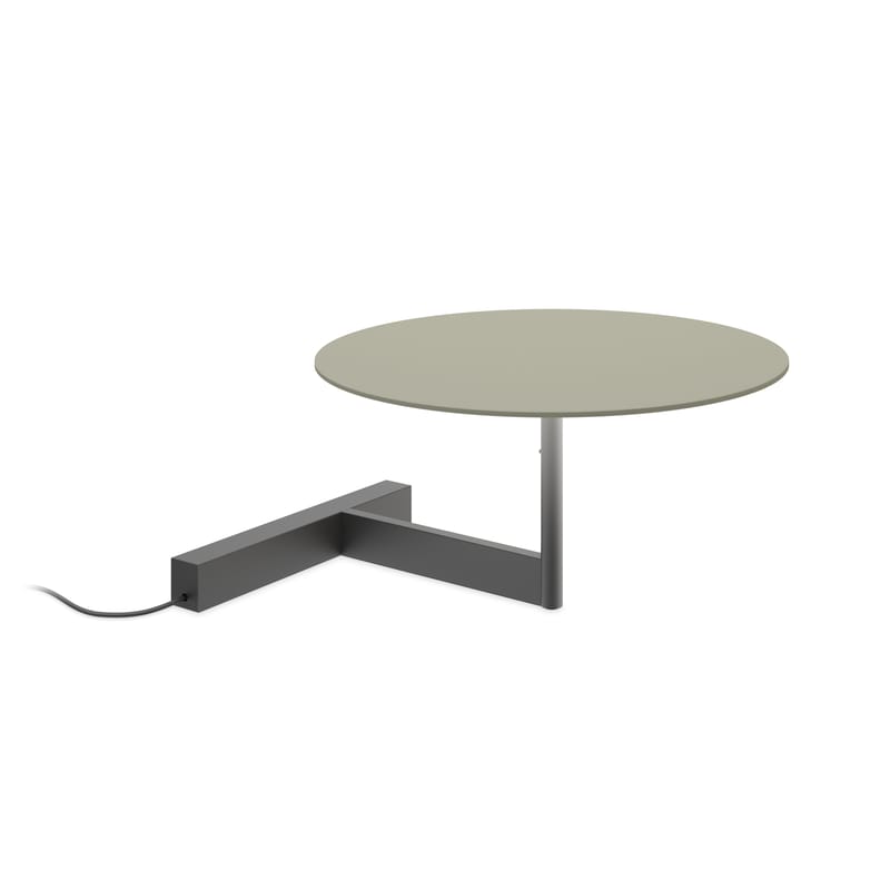 Luminaire - Lampes de table - Lampe de table Flat LED métal vert / Ø 30 x H 16 cm - Vibia - Vert - Acier, Aluminium