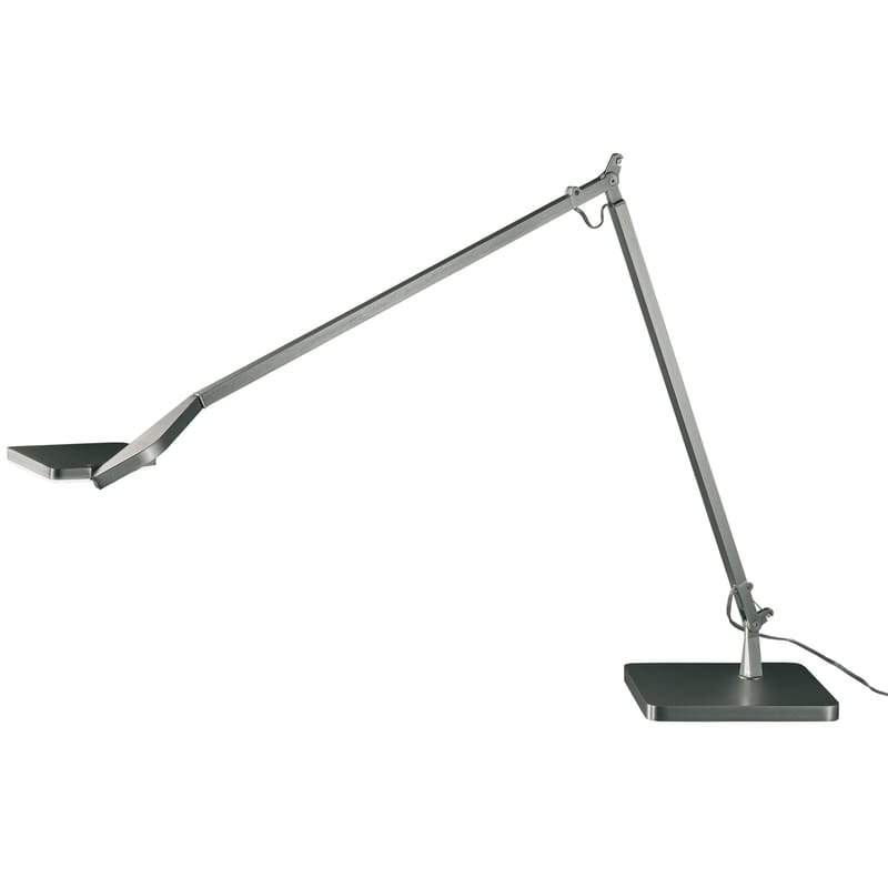 Luminaire - Lampes de table - Lampe de table Jackie LED métal - Panzeri - Titane - Aluminium