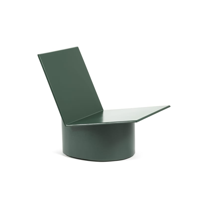 Furniture - Armchairs - Valérie Low armchair metal green / Steel - Serax - Green - Steel