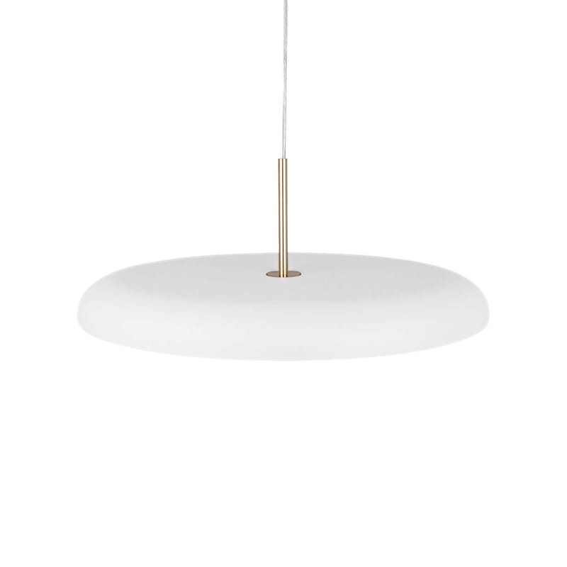 Luminaire - Suspensions - Suspension Zero Large LED métal blanc / Ø 60 cm - Lumen Center Italia - Blanc - Aluminium, PMMA