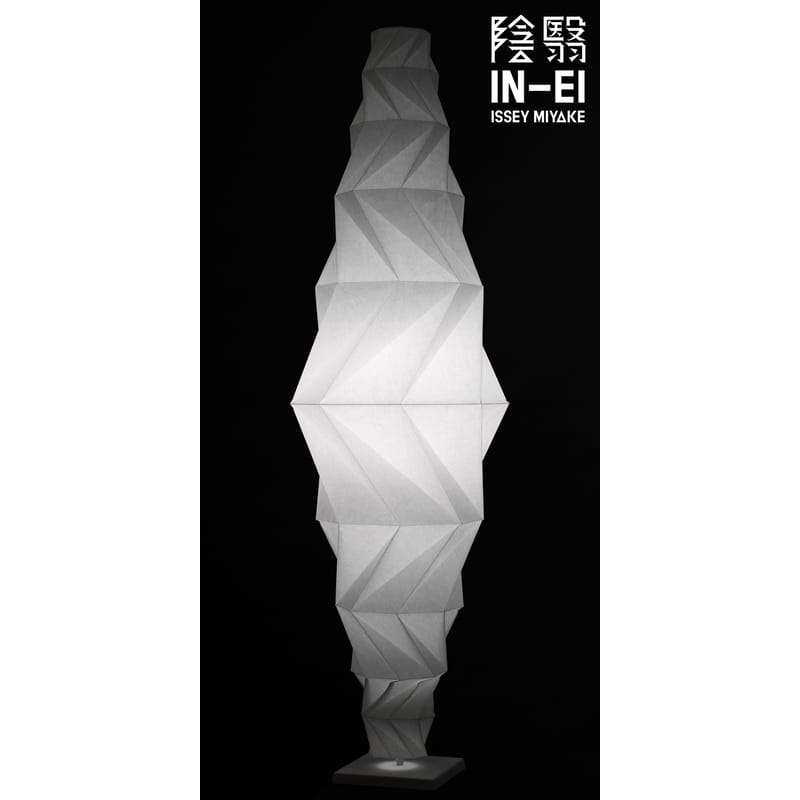 Illuminazione - Lampade da terra - Lampada a stelo IN-EI Minomushi LED carta bianco / Ø 62 x H 195 cm - Artemide - Blanc - alluminio verniciato, Fibra PET riciclata