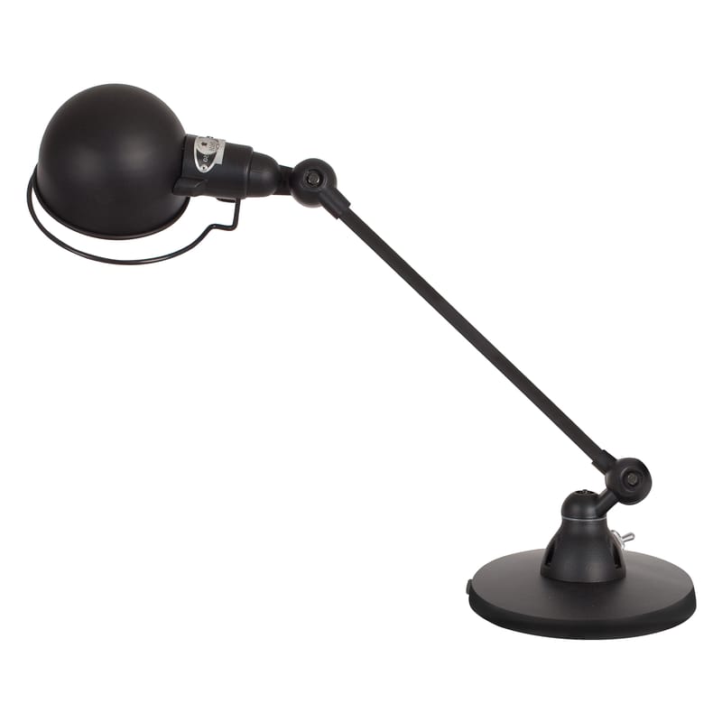 Décoration - Pour les enfants - Lampe de table Signal métal noir / 1 bras - L 40 cm - Jieldé - Noir mat - Acier inoxydable