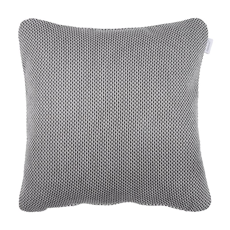 Dekoration - Kissen - Outdoor-Kissen Evasion textil grau schwarz / 44 x 44 cm - Fermob - Etna / Anthrazit - Polyacryl-Gewebe, Schaumstoff