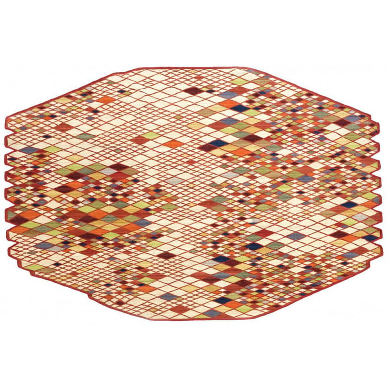 Möbel - Teppiche - Teppich Losanges textil bunt 165 x 245 cm - Nanimarquina - Mehrfarbig - Wolle