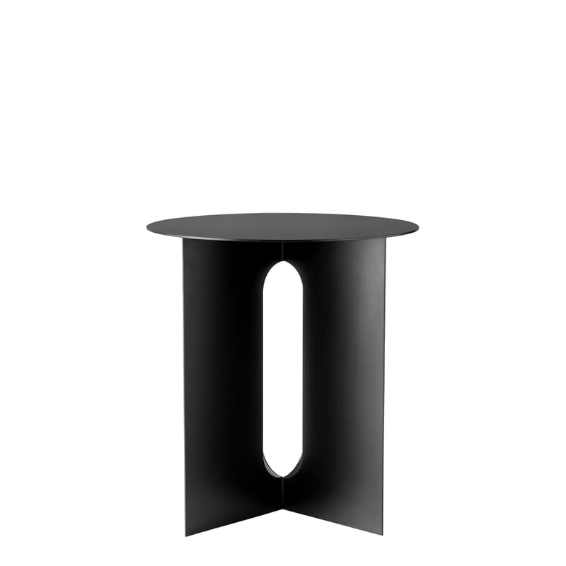 Möbel - Couchtische - Beistelltisch Androgyne metall schwarz / Stahl - Audo Copenhagen - Tisch / Stahl schwarz - Epoxidbeschichteter Stahl