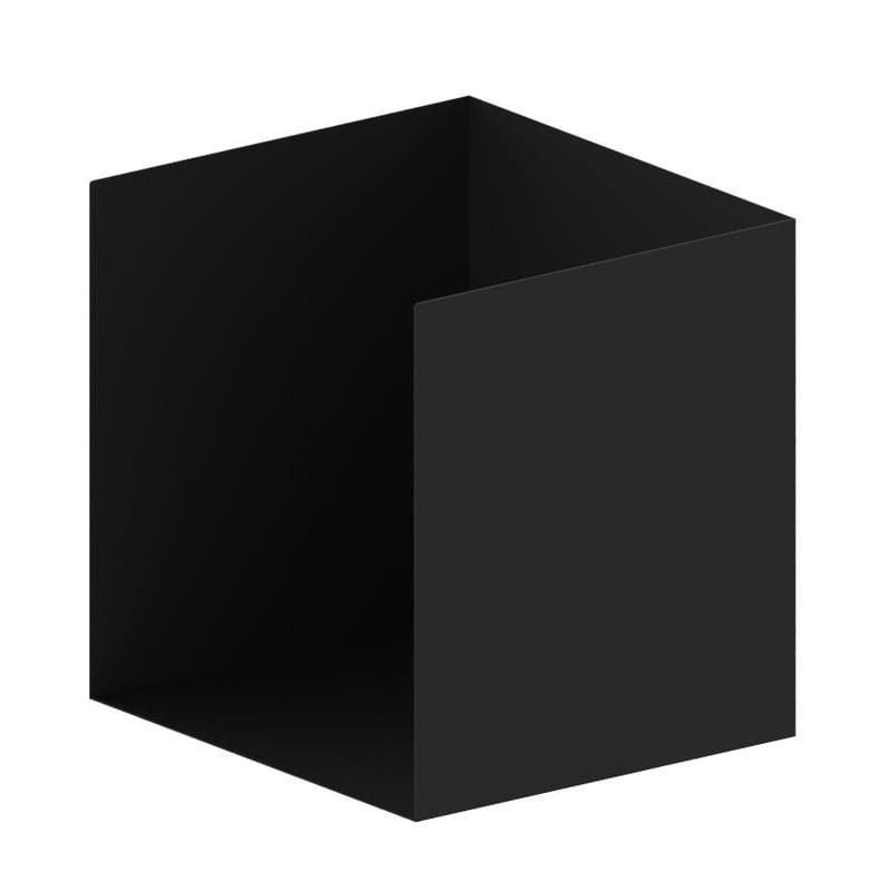 Mobilier - Etagères & bibliothèques - Caisson  métal noir ouvert / Pour bibliothèque Easy Irony - L 35 cm - Zeus - Noir cuivré - Acier peint