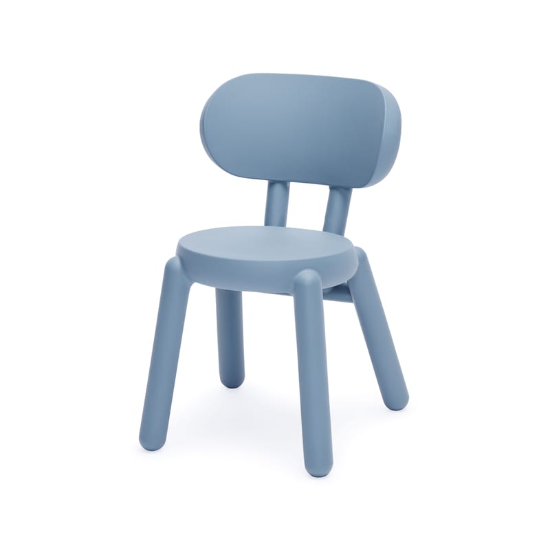 Mobilier - Chaises, fauteuils de salle à manger - Chaise Kaboom plastique bleu / Polyéthylène recyclé - Fatboy - Bleu Rain - Polyéthylène