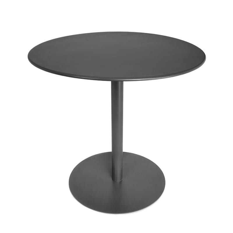 Outdoor - Garden Tables - XS Round table metal grey Ø 80 cm - Fatboy - Anthracite - Galvanized metal