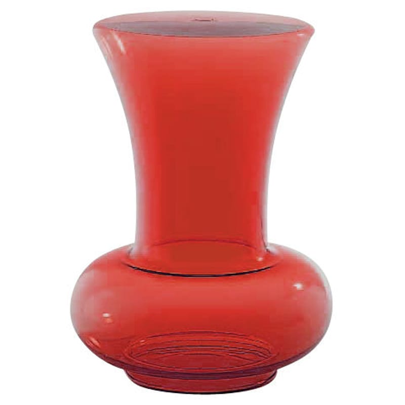 Décoration - Vases - Vase Pantagruel plastique rouge / H 42,5 x Ø 33 cm - Kartell - Rouge - Polycarbonate