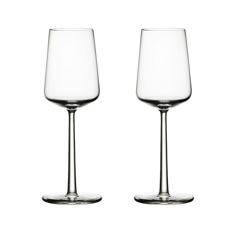 Table et cuisine - Verres  - Verre à vin blanc Essence verre transparent / 33 cl - Set de 2 - Iittala - Vin blanc (33 cl) - Verre