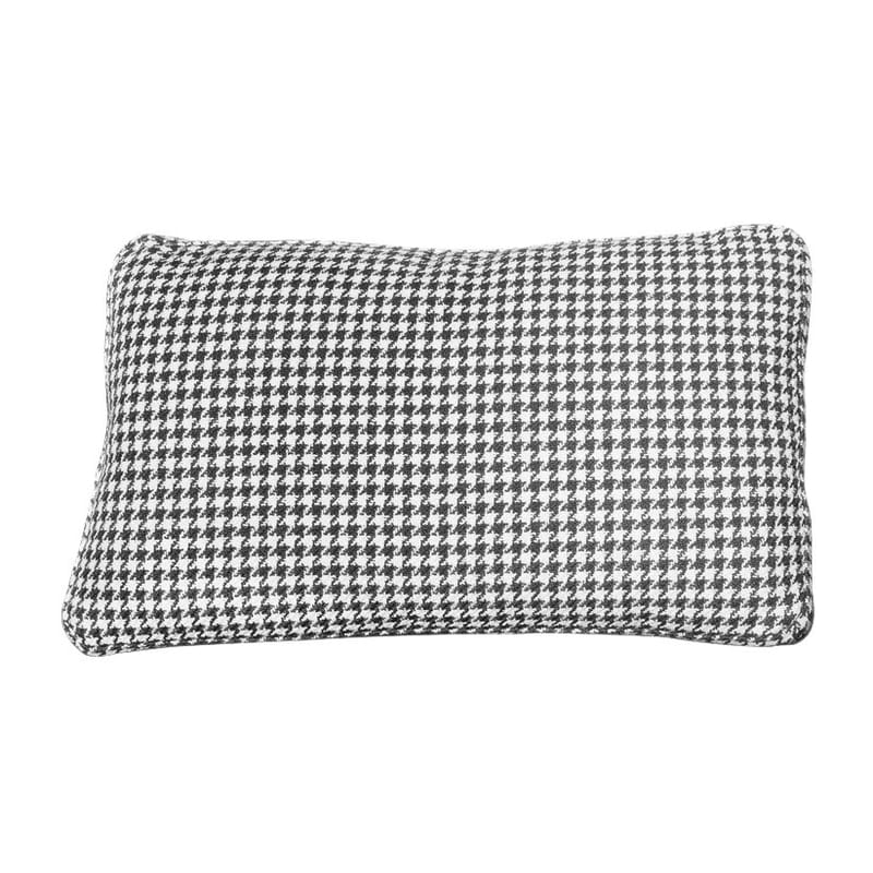 Éco Design - Production locale - Coussin  tissu noir / Pour canapé Largo -  48 x 35 cm - Kartell - Pied-de-poule / Noir - Tissu
